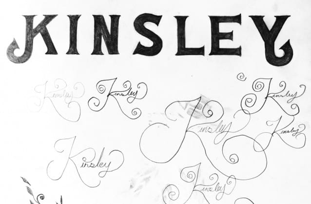 Kinsley Identity Design Sketch
