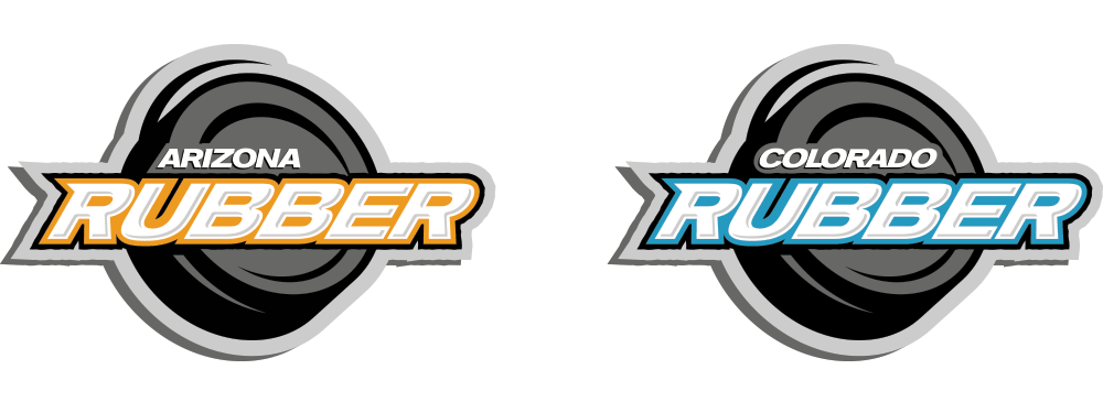 Arizona Rubber + Colorado Rubber Hockey Logos