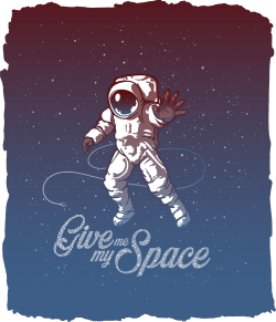 Vacancy Apparel Astronaut T-Shirt Design