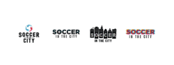 Soccer in the City Logo Design Branding Options