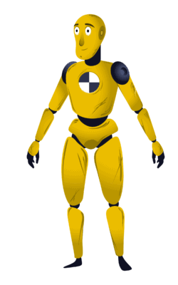 Don't Game Show Animation Character Design Yellow Crash Dummy