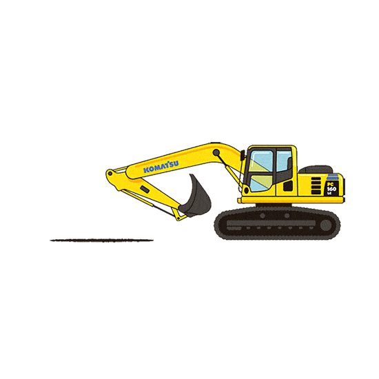 KomatsuCrawlerExcavatorAnimatedV2